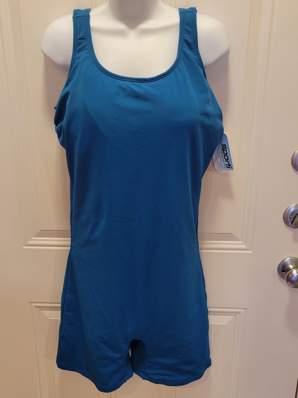 Teal Blue HydroLast Chlorine-Resistant One-Piece Swimsuit - Scoop Back